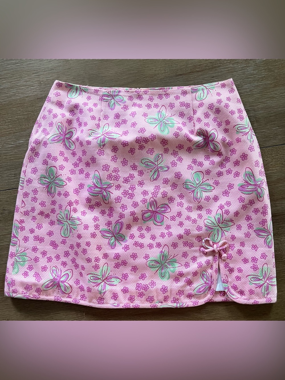 Lilly Pulitzer Pink Floral Lined Mini Skirt